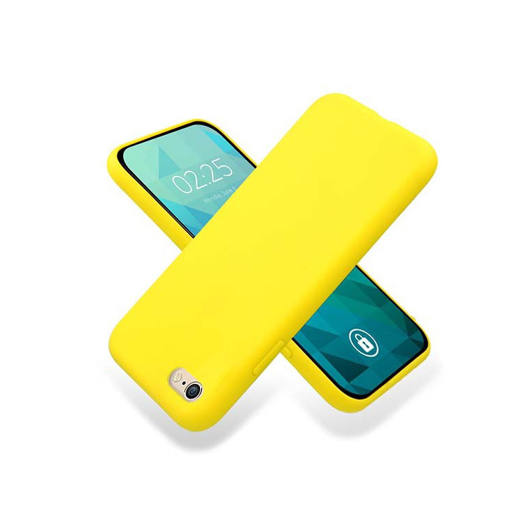 Etui Apple IPHONE 6 / 6S, Etui Gumowe Żółty - FunnyCase