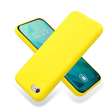 Etui Apple IPHONE 6 / 6S, Etui Gumowe Żółty - FunnyCase