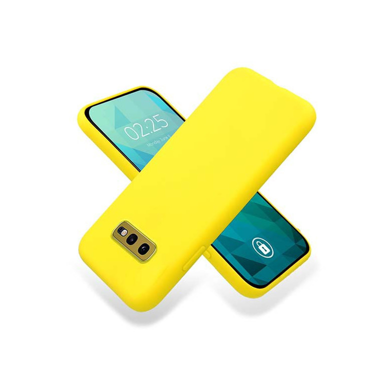 Etui Samsung GALAXY S10E, Etui Gumowe Żółty - FunnyCase