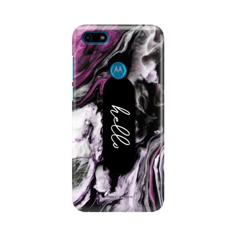 Etui Motorola MOTO E6 PLAY, Etui Multiband Wzory 2020-1 Transparent - FunnyCase