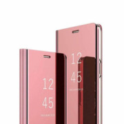 ETUI BOOK CLEAR VIEW NA TELEFON MOTOROLA MOTO G8 PLUS RÓŻOWY