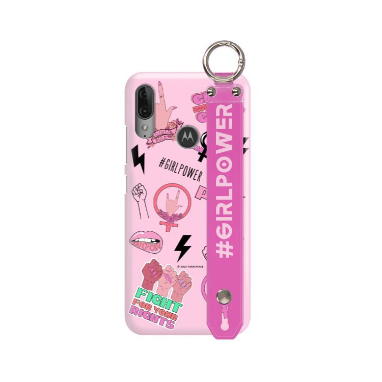 Etui Motorola MOTO E6 PLUS, Etui z Uchwytem Transparent - FunnyCase