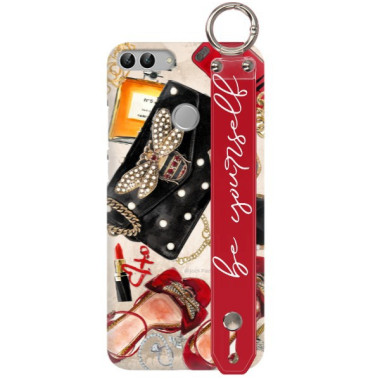 Etui Huawei P SMART, Etui z Uchwytem Transparent - FunnyCase