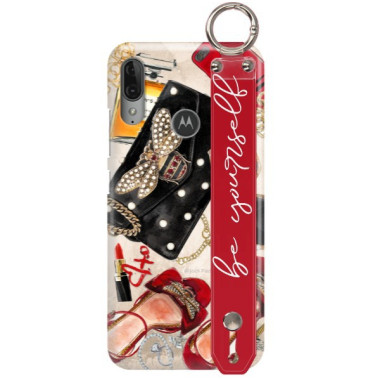 Etui Motorola MOTO E6 PLUS, Etui z Uchwytem Transparent - FunnyCase