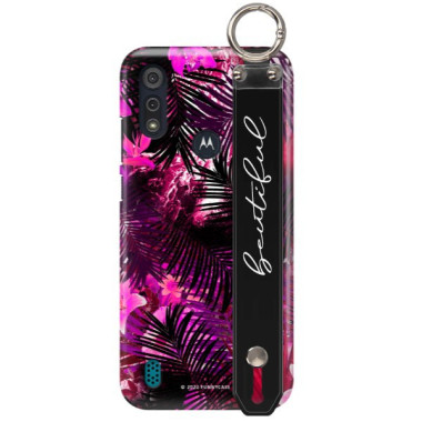 Etui Motorola MOTO E6S, Etui z Uchwytem Transparent - FunnyCase