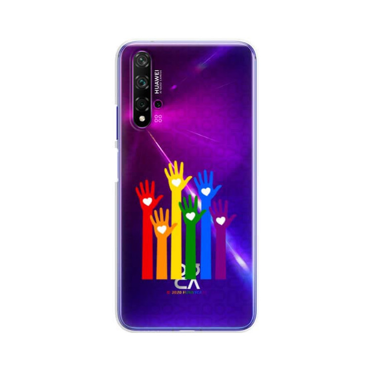 Etui Huawei NOVA 5, Etui LGBT Wzory 2020-1 Wielokolorowy - FunnyCase