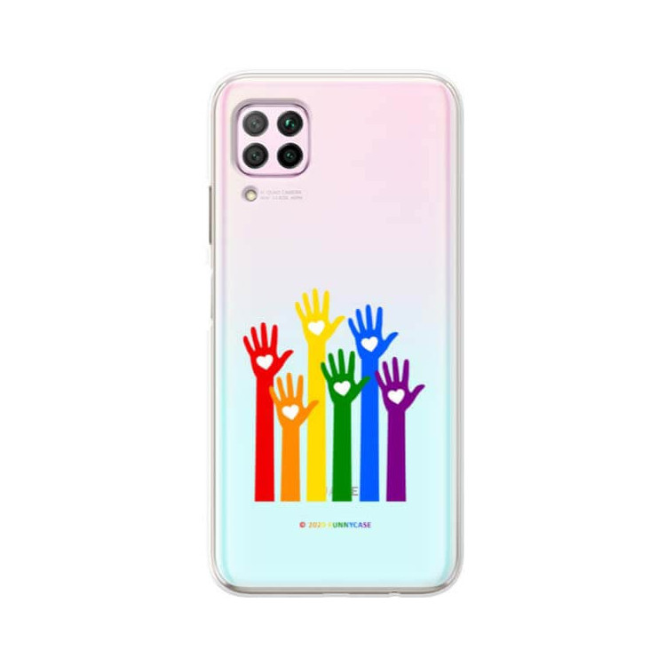 Etui Huawei P40 LITE, Etui LGBT Wzory 2020-1 Wielokolorowy - FunnyCase