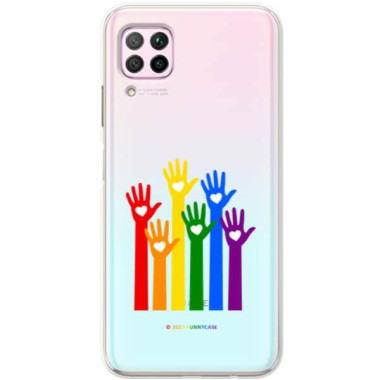 Etui Huawei P40 LITE, Etui LGBT Wzory 2020-1 Wielokolorowy - FunnyCase