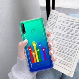 Etui Huawei P40 LITE E / Y7P, Etui LGBT Wzory 2020-1 Wielokolorowy - FunnyCase