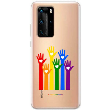 Etui Huawei P40 PRO, Etui LGBT Wzory 2020-1 Wielokolorowy - FunnyCase