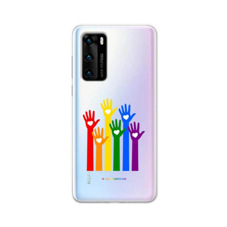 Etui Huawei P40, Etui LGBT Wzory 2020-1 Wielokolorowy - FunnyCase