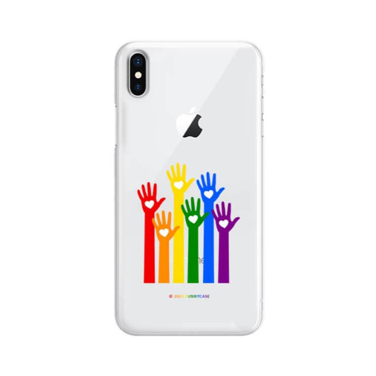 Etui Apple IPHONE X / XS, Etui LGBT Wzory 2020-1 Wielokolorowy - FunnyCase