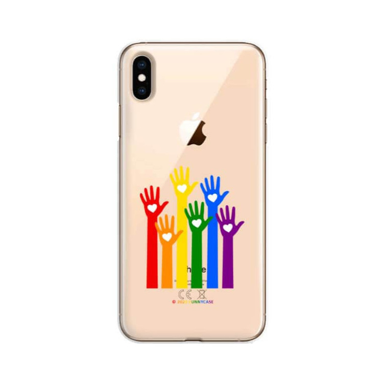 Etui Apple IPHONE XS MAX, Etui LGBT Wzory 2020-1 Wielokolorowy - FunnyCase