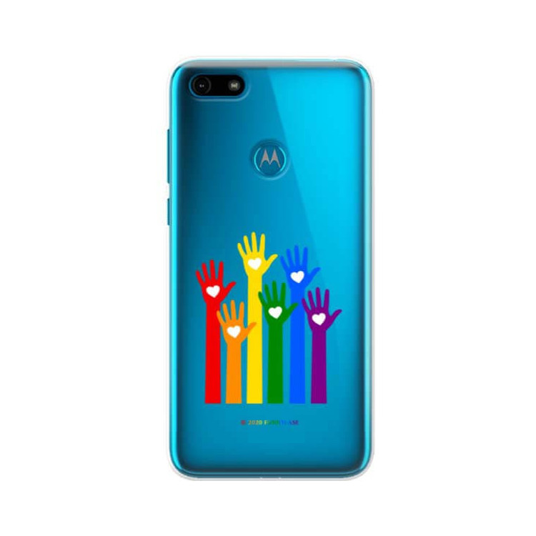 Etui Motorola MOTO E6 PLAY, Etui LGBT Wzory 2020-1 Wielokolorowy - FunnyCase