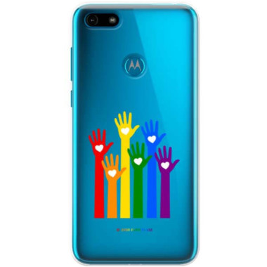 Etui Motorola MOTO E6 PLAY, Etui LGBT Wzory 2020-1 Wielokolorowy - FunnyCase