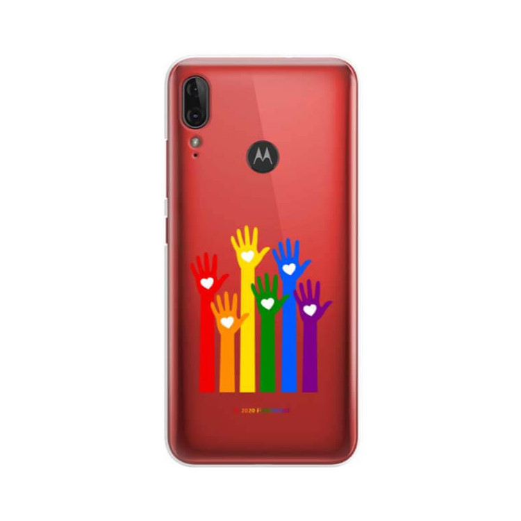 Etui Motorola MOTO E6 PLUS, Etui LGBT Wzory 2020-1 Wielokolorowy - FunnyCase