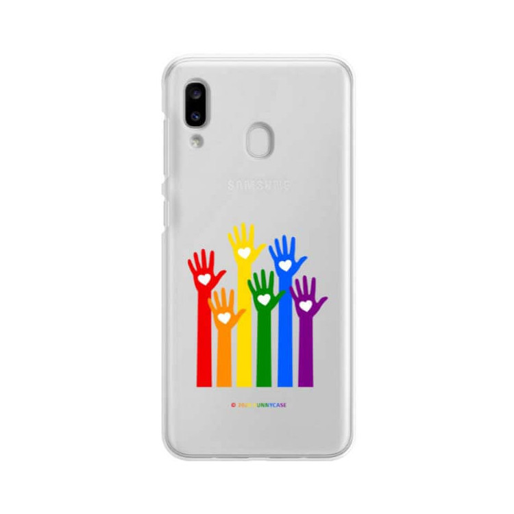 Etui Samsung GALAXY A20E, Etui LGBT Wzory 2020-1 Wielokolorowy - FunnyCase