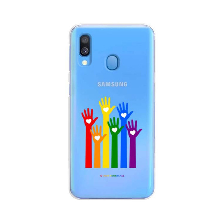 Etui Samsung GALAXY A40, Etui LGBT Wzory 2020-1 Wielokolorowy - FunnyCase