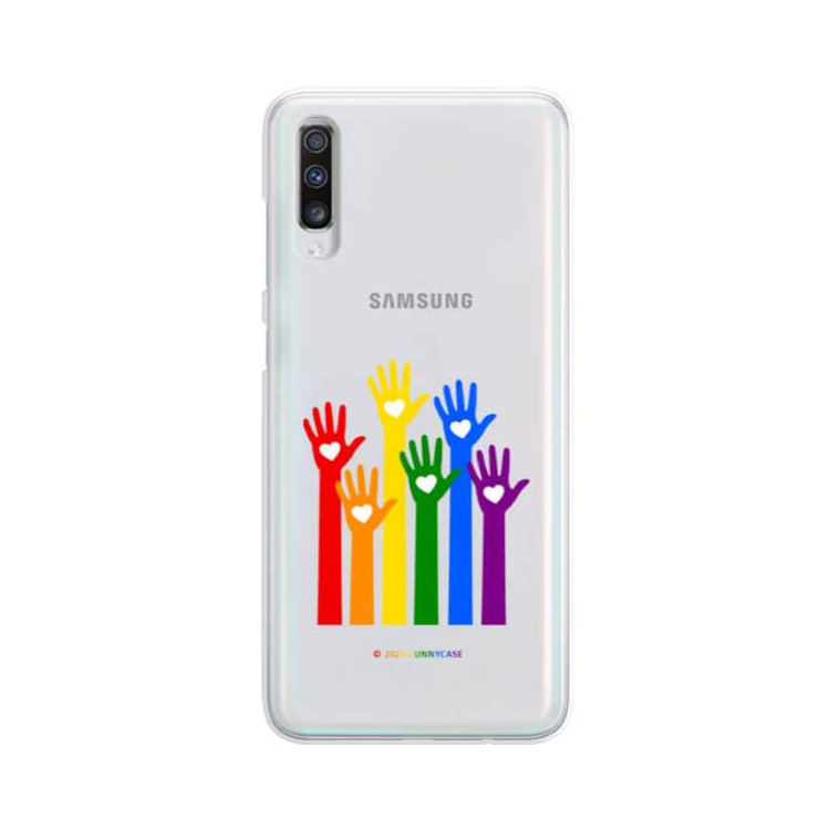 Etui Samsung GALAXY A70, Etui LGBT Wzory 2020-1 Wielokolorowy - FunnyCase