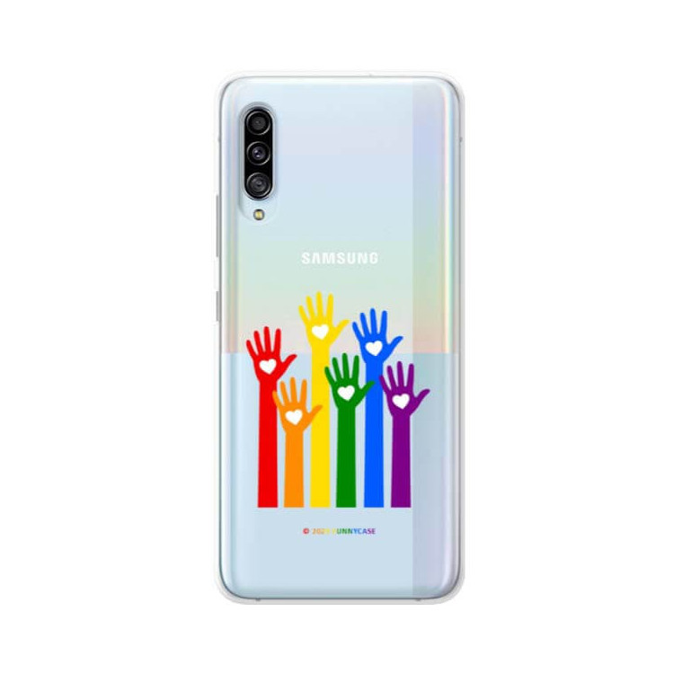 Etui Samsung GALAXY A90, Etui LGBT Wzory 2020-1 Wielokolorowy - FunnyCase