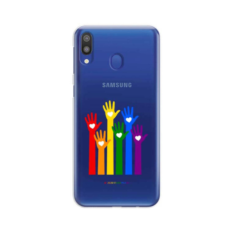 Etui Samsung GALAXY M20, Etui LGBT Wzory 2020-1 Wielokolorowy - FunnyCase