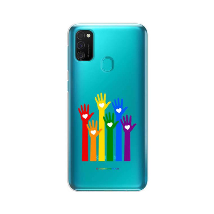 Etui Samsung GALAXY M21, Etui LGBT Wzory 2020-1 Wielokolorowy - FunnyCase