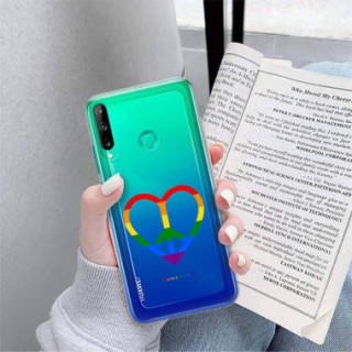 Etui Huawei P40 LITE E / Y7P, Etui LGBT Wzory 2020-1 Wielokolorowy - FunnyCase