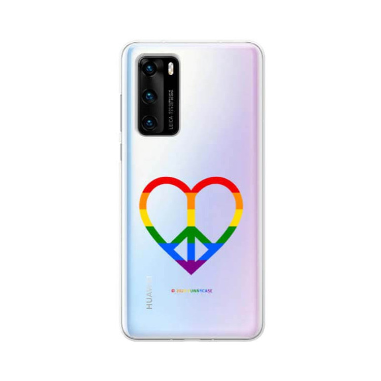 Etui Huawei P40, Etui LGBT Wzory 2020-1 Wielokolorowy - FunnyCase