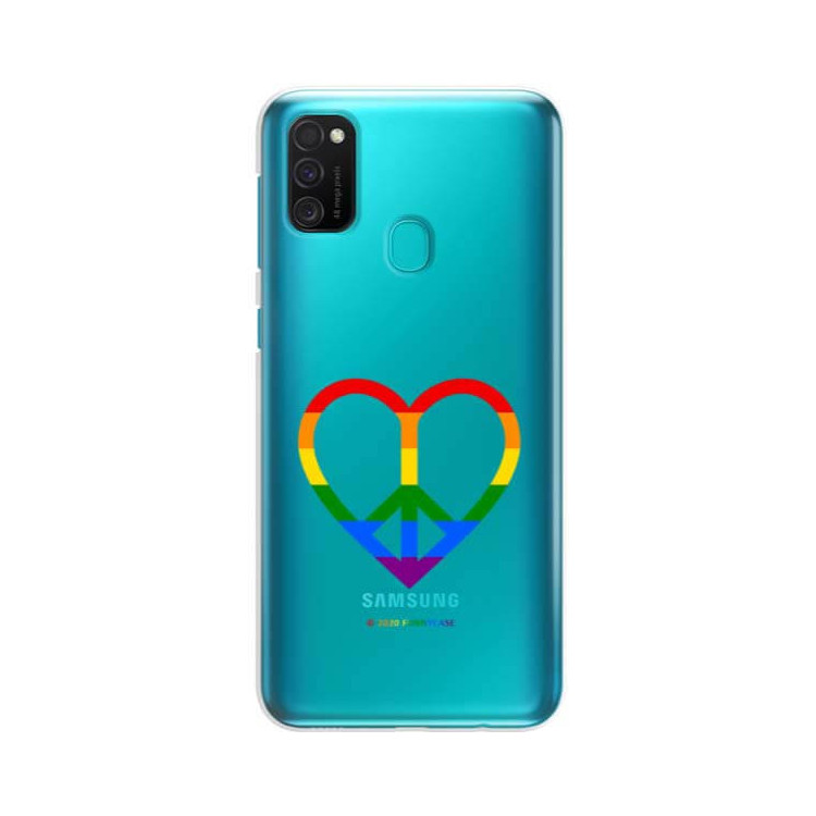 Etui Samsung GALAXY M21, Etui LGBT Wzory 2020-1 Wielokolorowy - FunnyCase