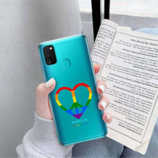 Etui Samsung GALAXY M21, Etui LGBT Wzory 2020-1 Wielokolorowy - FunnyCase