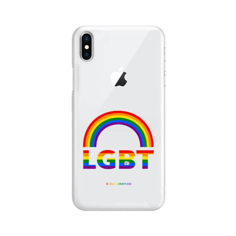 Etui Apple IPHONE X / XS, Etui LGBT Wzory 2020-1 Wielokolorowy - FunnyCase