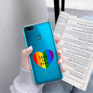 Etui Motorola MOTO E6 PLAY, Etui LGBT Wzory 2020-1 Wielokolorowy - FunnyCase