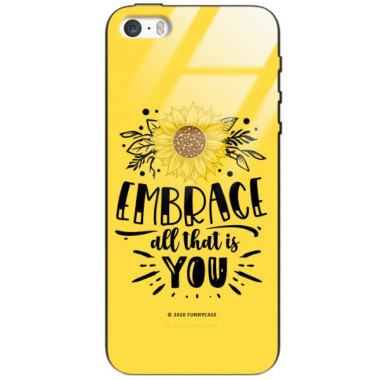 Etui Apple IPHONE 5 / 5S / SE, ST_SUNFLOWERS-2020-1-100 Wzory - FunnyCase