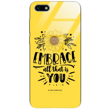 Etui Huawei Y5 2018, ST_SUNFLOWERS-2020-1-100 Wzory - FunnyCase