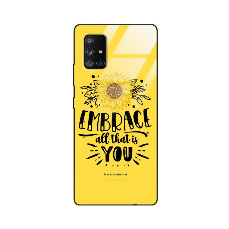 ETUI BLACK CASE GLASS NA TELEFON SAMSUNG GALAXY A71 5G ST_SUNFLOWERS-2020-1-100