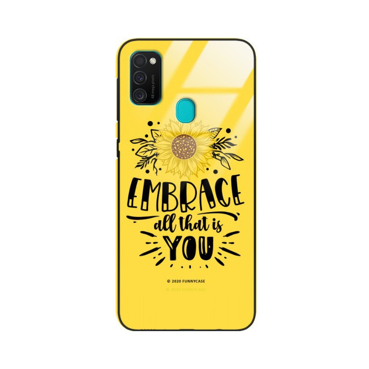 Etui Samsung GALAXY M21, ST_SUNFLOWERS-2020-1-100 Wzory - FunnyCase