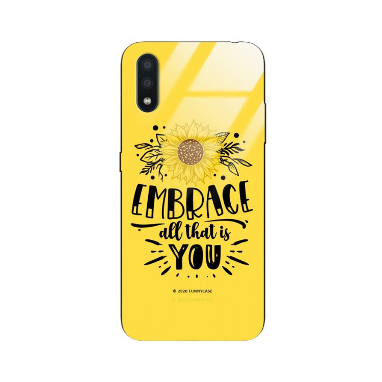 Etui Samsung GALAXY A01, ST_SUNFLOWERS-2020-1-100 Wzory - FunnyCase