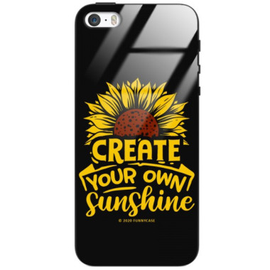 Etui Apple IPHONE 5 / 5S / SE, ST_SUNFLOWERS-2020-1-101 Wzory - FunnyCase