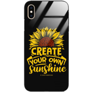 ETUI BLACK CASE GLASS NA TELEFON APPLE IPHONE XS MAX ST_SUNFLOWERS-2020-1-101