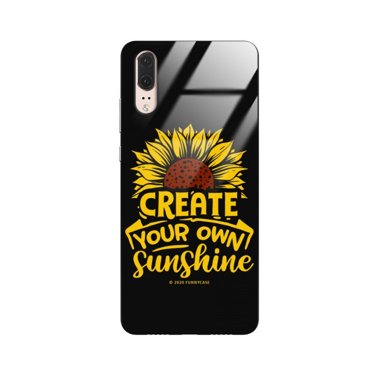 Etui Huawei P20, ST_SUNFLOWERS-2020-1-101 Wzory - FunnyCase