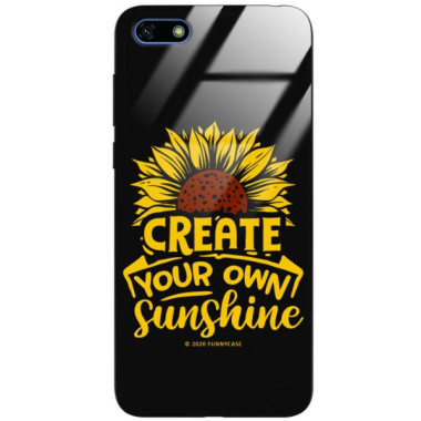 Etui Huawei Y5 2018, ST_SUNFLOWERS-2020-1-101 Wzory - FunnyCase