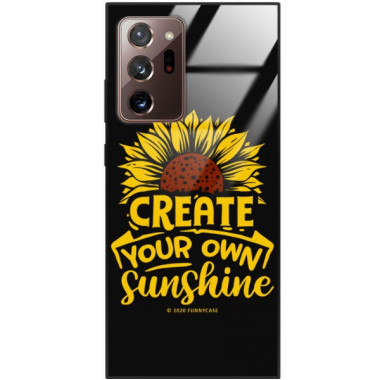 ETUI BLACK CASE GLASS NA TELEFON SAMSUNG GALAXY NOTE 20 ULTRA ST_SUNFLOWERS-2020-1-101