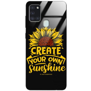 Etui Samsung GALAXY A21S, ST_SUNFLOWERS-2020-1-101 Wzory - FunnyCase