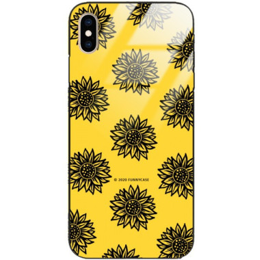 Etui Apple IPHONE XS MAX, ST_SUNFLOWERS-2020-1-102 Wzory - FunnyCase