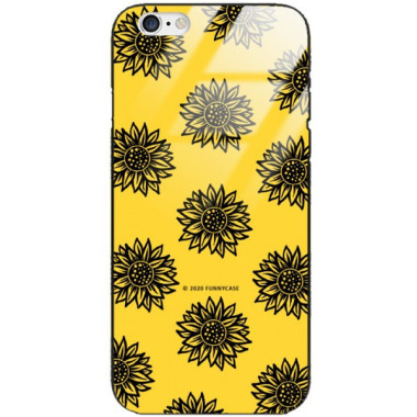 Etui Apple IPHONE 6 / 6S, ST_SUNFLOWERS-2020-1-102 Wzory - FunnyCase