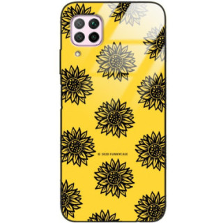Etui Huawei P40 LITE, ST_SUNFLOWERS-2020-1-102 Wzory - FunnyCase