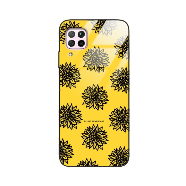 Etui Huawei P40 LITE, ST_SUNFLOWERS-2020-1-102 Wzory - FunnyCase