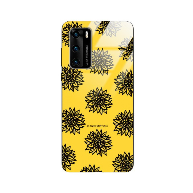 Etui Huawei P40, ST_SUNFLOWERS-2020-1-102 Wzory - FunnyCase