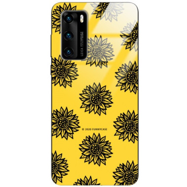 Etui Huawei P40, ST_SUNFLOWERS-2020-1-102 Wzory - FunnyCase