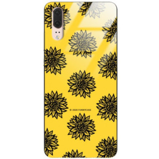 Etui Huawei P20, ST_SUNFLOWERS-2020-1-102 Wzory - FunnyCase